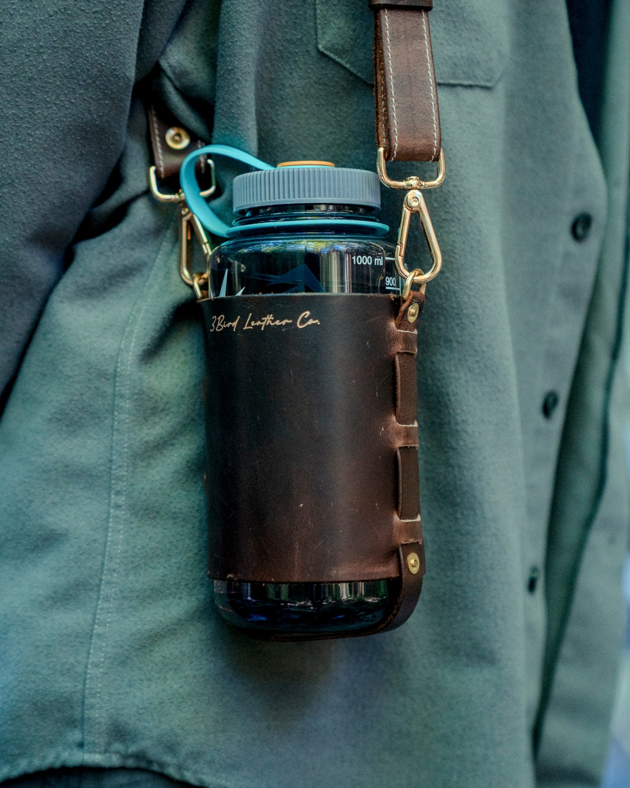 Leather Water Bottle Holder
