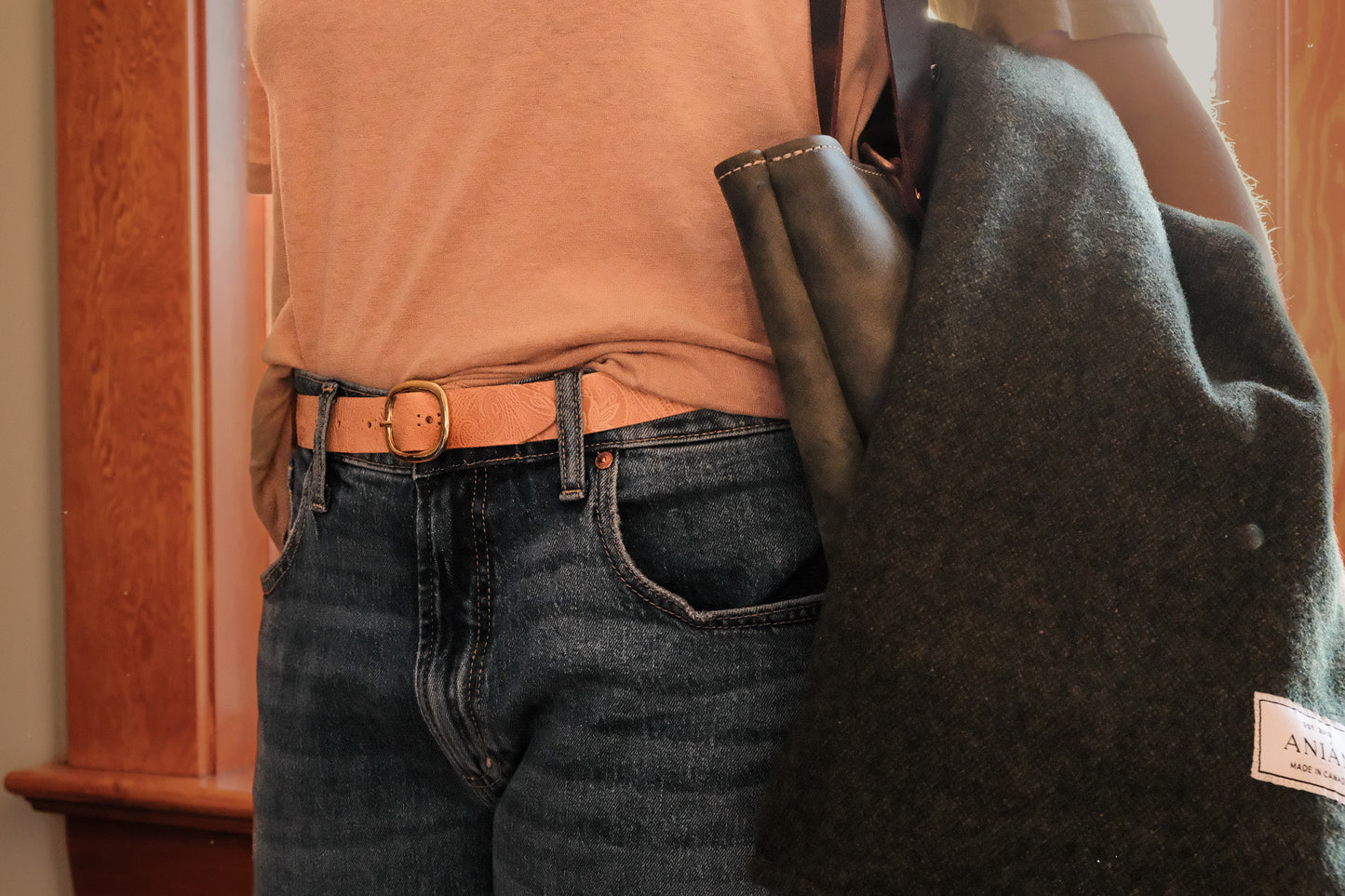 Women's Embossed Leather Belts