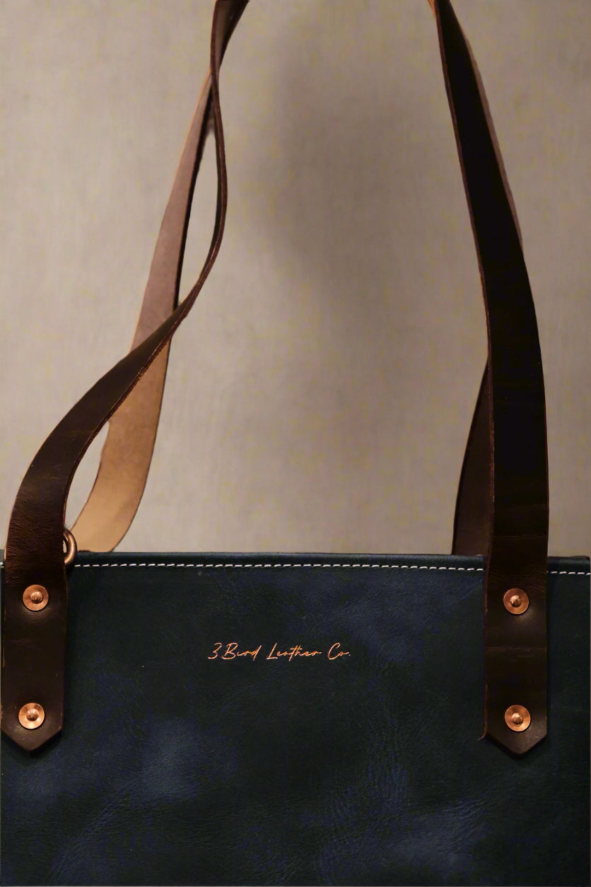 Leather Market Tote Bag
