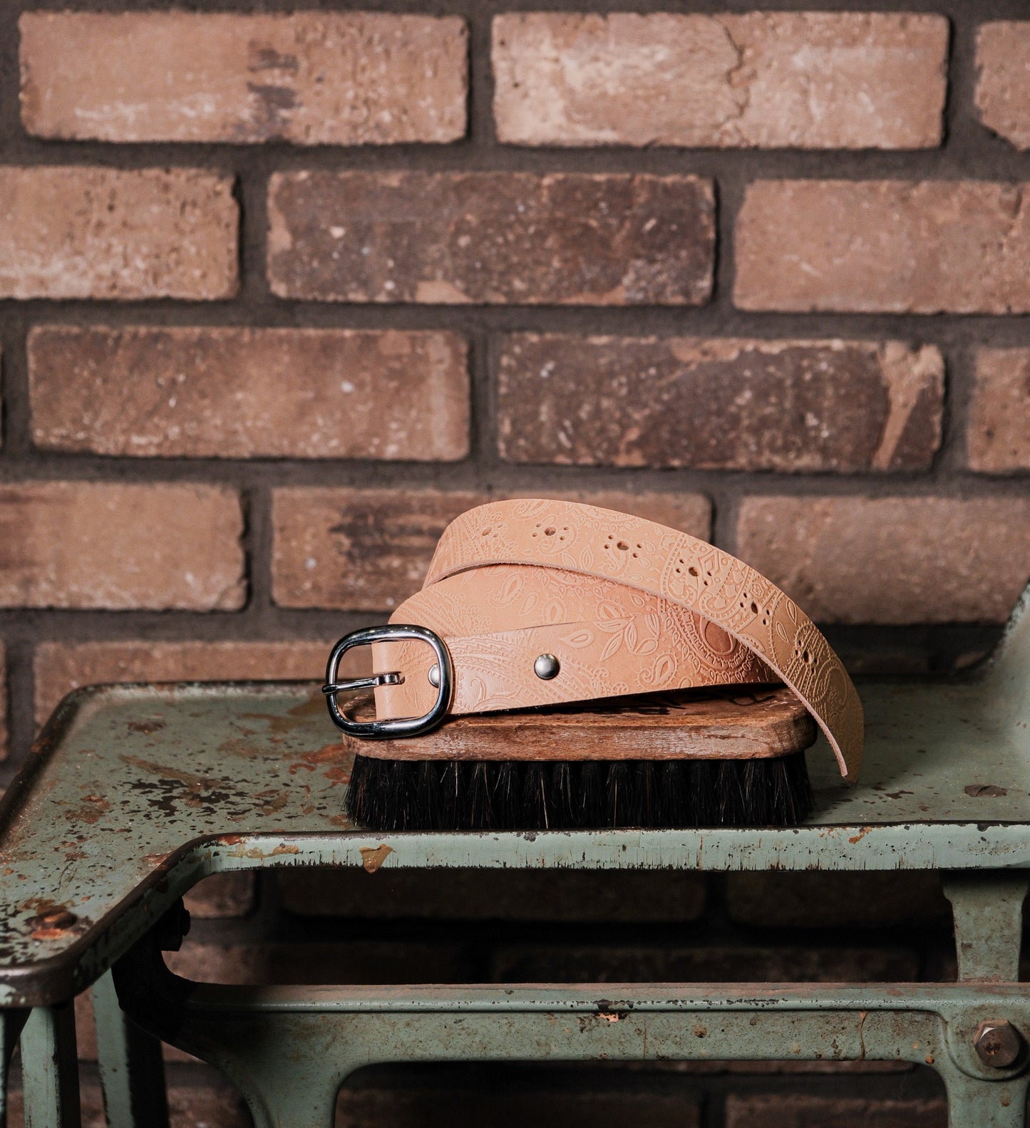 Women's Embossed Leather Belts