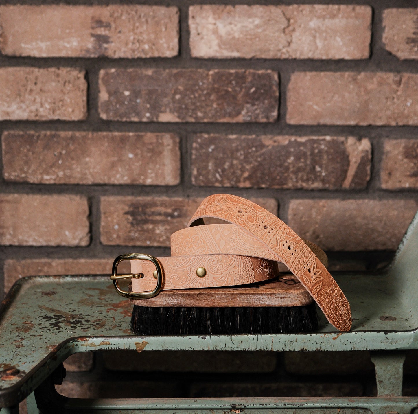 Women's Embossed Leather Belts