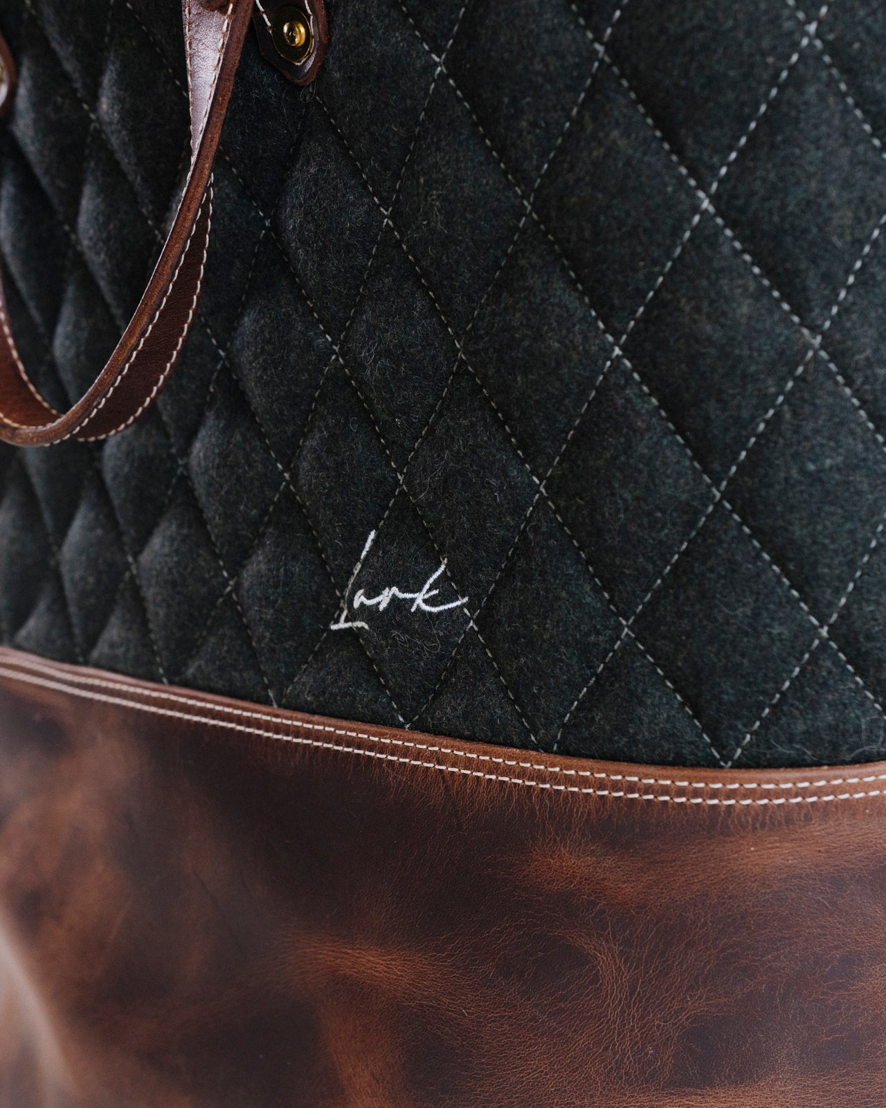 Lark Convertible Leather & Anian Mfg. Wool Backpack - GOLDEN HOUR