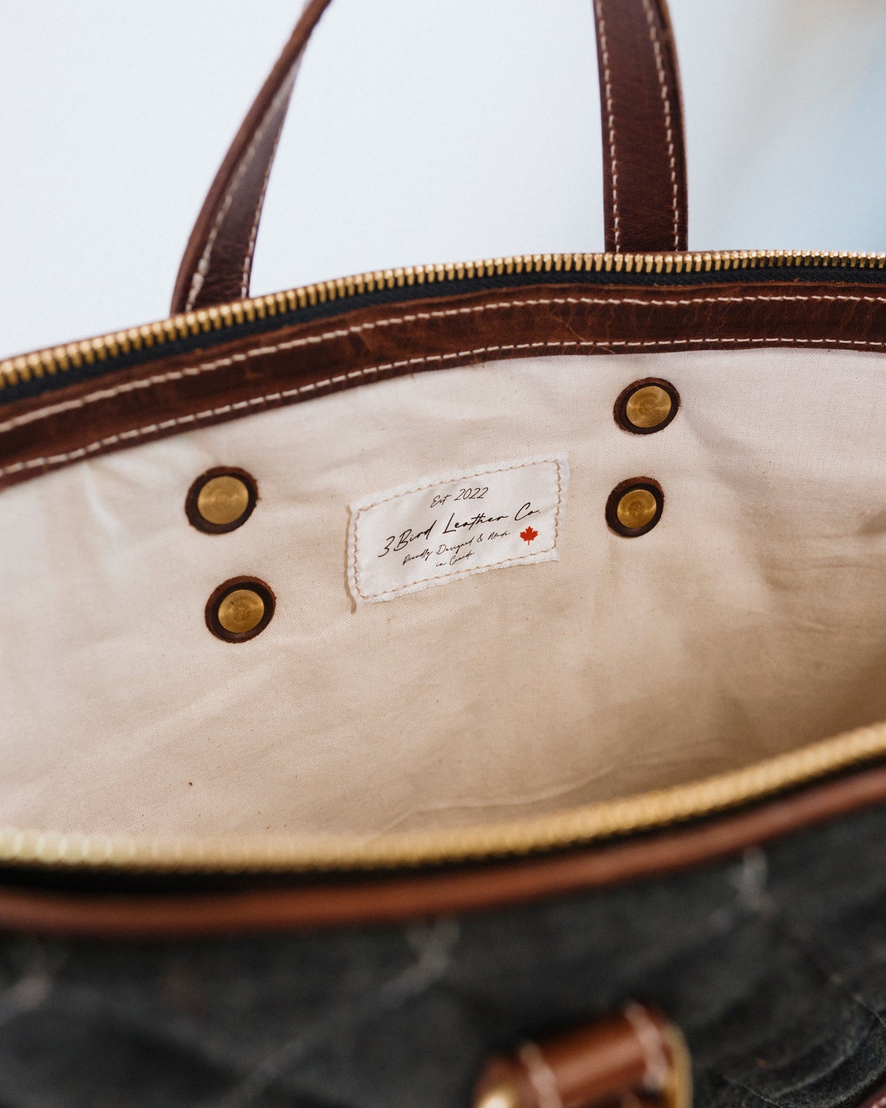 Lark Convertible Leather & Anian Mfg. Wool Backpack - GOLDEN HOUR