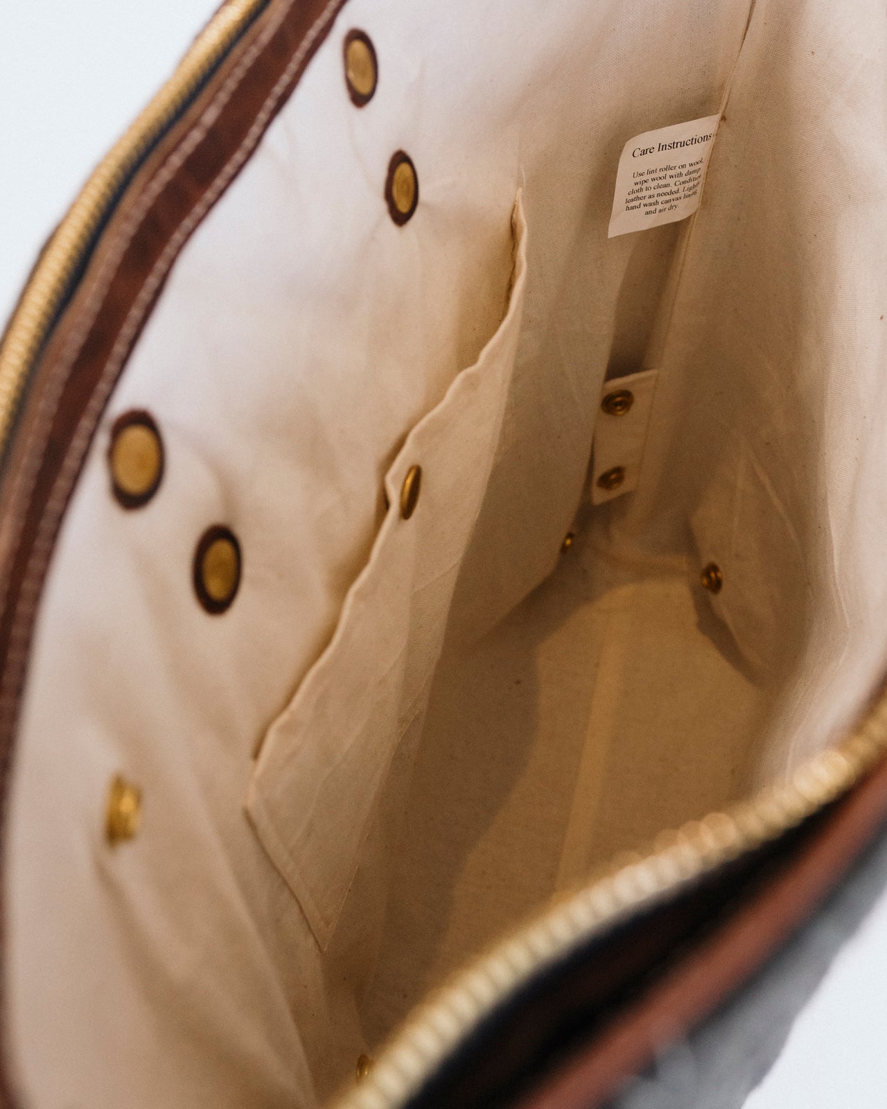 Lark Convertible Leather & Anian Mfg. Wool Backpack - GOLDEN HOUR