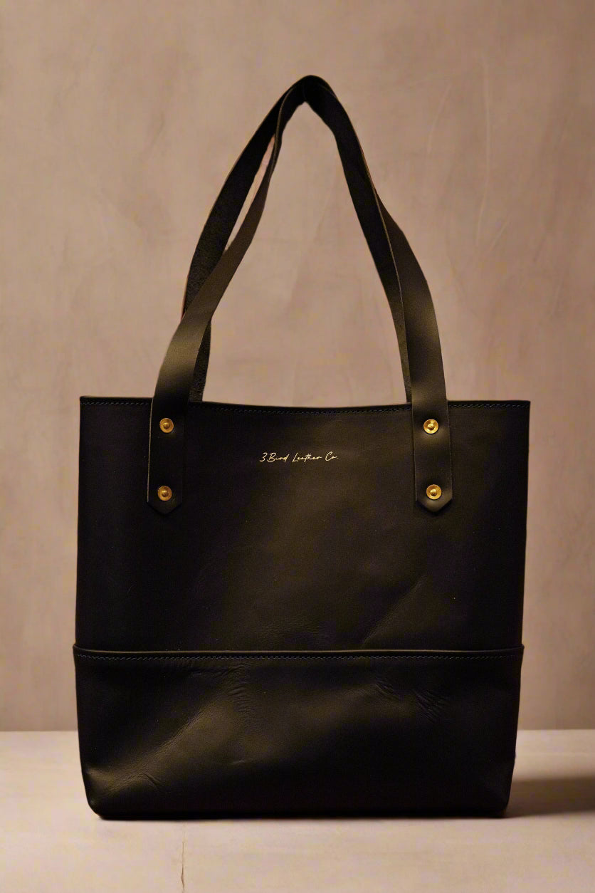 Leather Market Tote Bag
