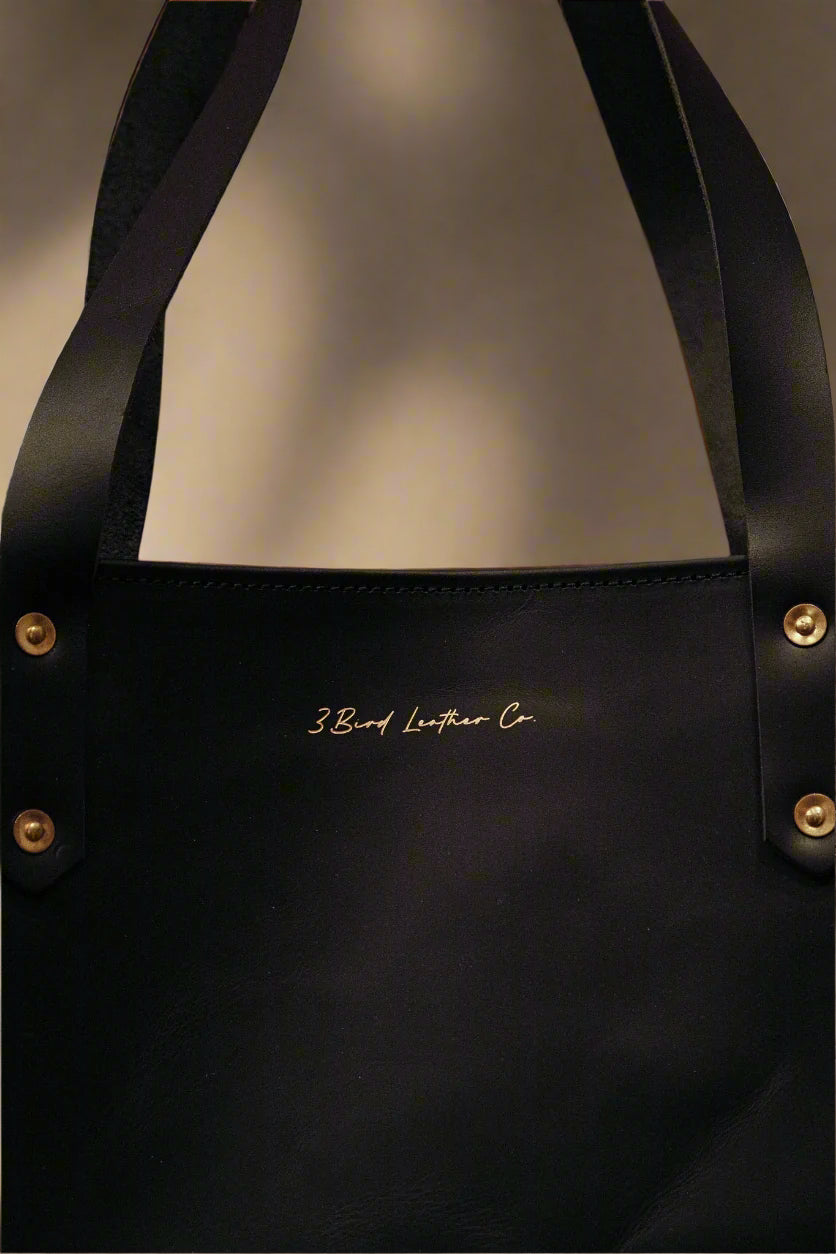 Leather Market Tote Bag