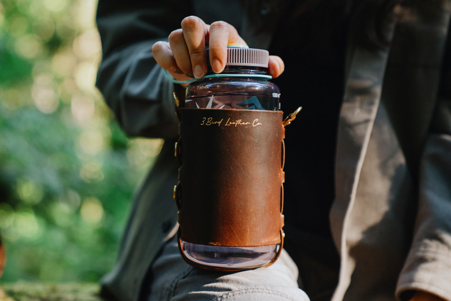 Leather Water Bottle Holder