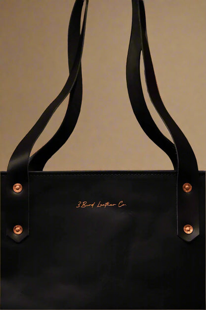 Leather Market Tote Bag