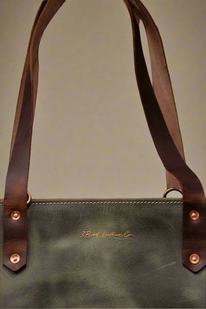 Leather Market Tote Bag