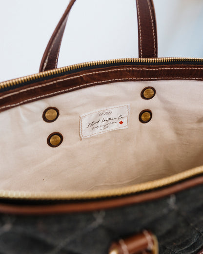 Lark Convertible Leather & Anian Mfg. Wool Backpack - GOLDEN HOUR
