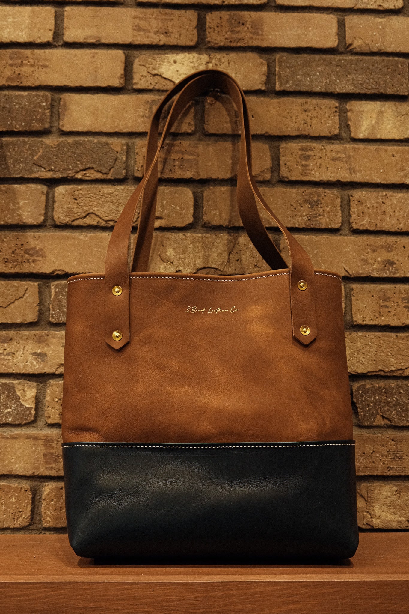 Leather Market Tote Bag