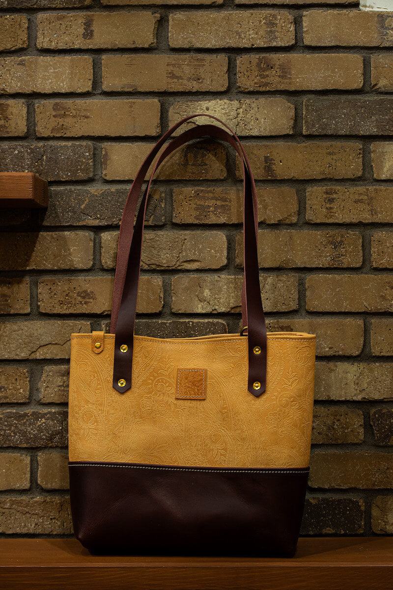 Leather Market Tote Bag