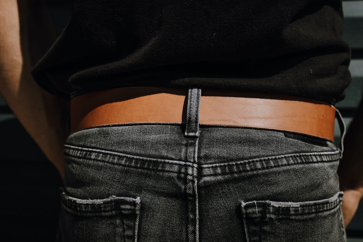 Mocha Leather Belt